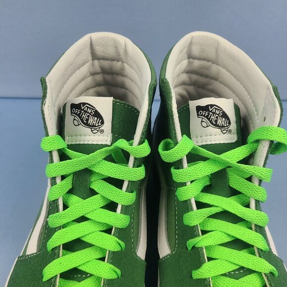 Vans Sk8-Hi Mens Size 7 Canvas Suede Skate Shoes Sneakers Deep Green VN0A38GEUKV - Picture 6 of 16